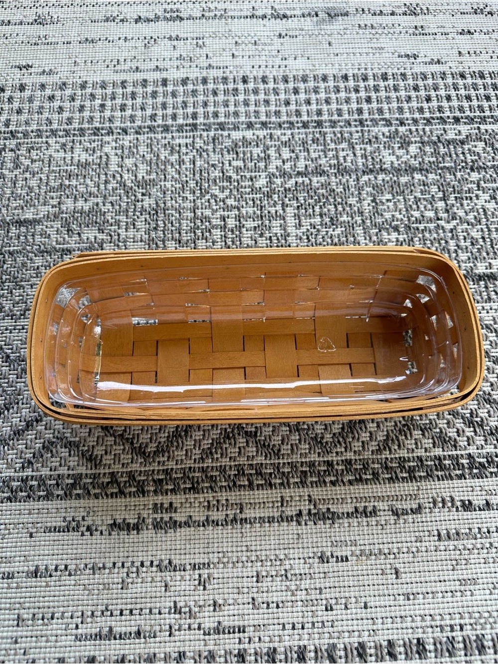 Longaberger Cracker Basket (2001) with Protector